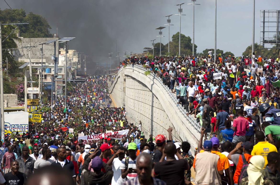 Haitian masses demonstrate against austerity and imperialist domination on 7 Feb. 2019