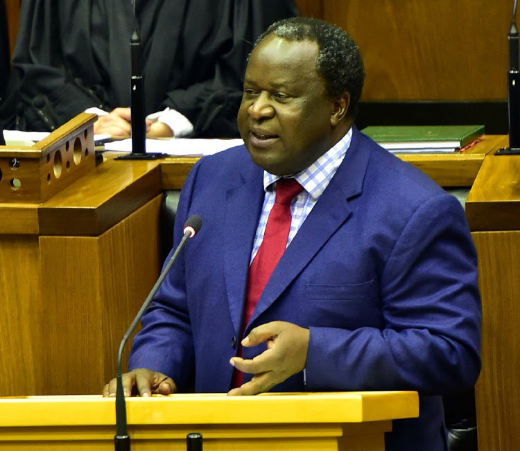 Finance Minister Tito Mboweni in 2019