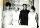 Kwame Nkrumah and Fathia with the Du Boises, August 1963