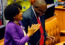 South African President Cyril Ramaphosa and National Assembly Speaker Baleka Mbete